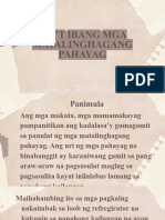 Iba't - Ibang Uri NG Pahayag