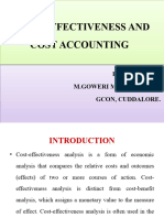 Unit Ix Cost Effectiveness and Cost Accounting