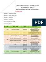 Jadwal HS B2 Tahfidz Marwa MGG 1