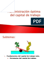 1 Admon Optima Del Capital de Trabajo