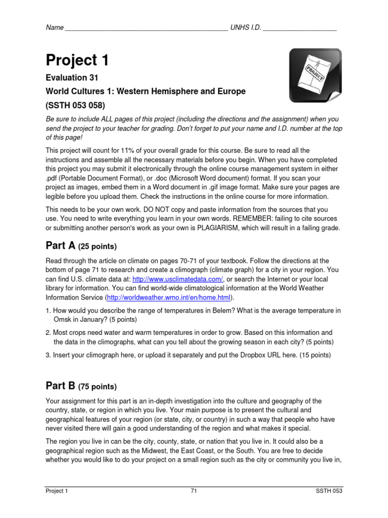 World Culture - Project 1 | PDF | Geography | Internet