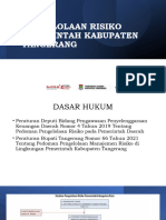 Pengelolaan Risiko Pemerintah Kabupaten Tangerang