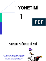 Sınıf Yönetimine Giriş 1