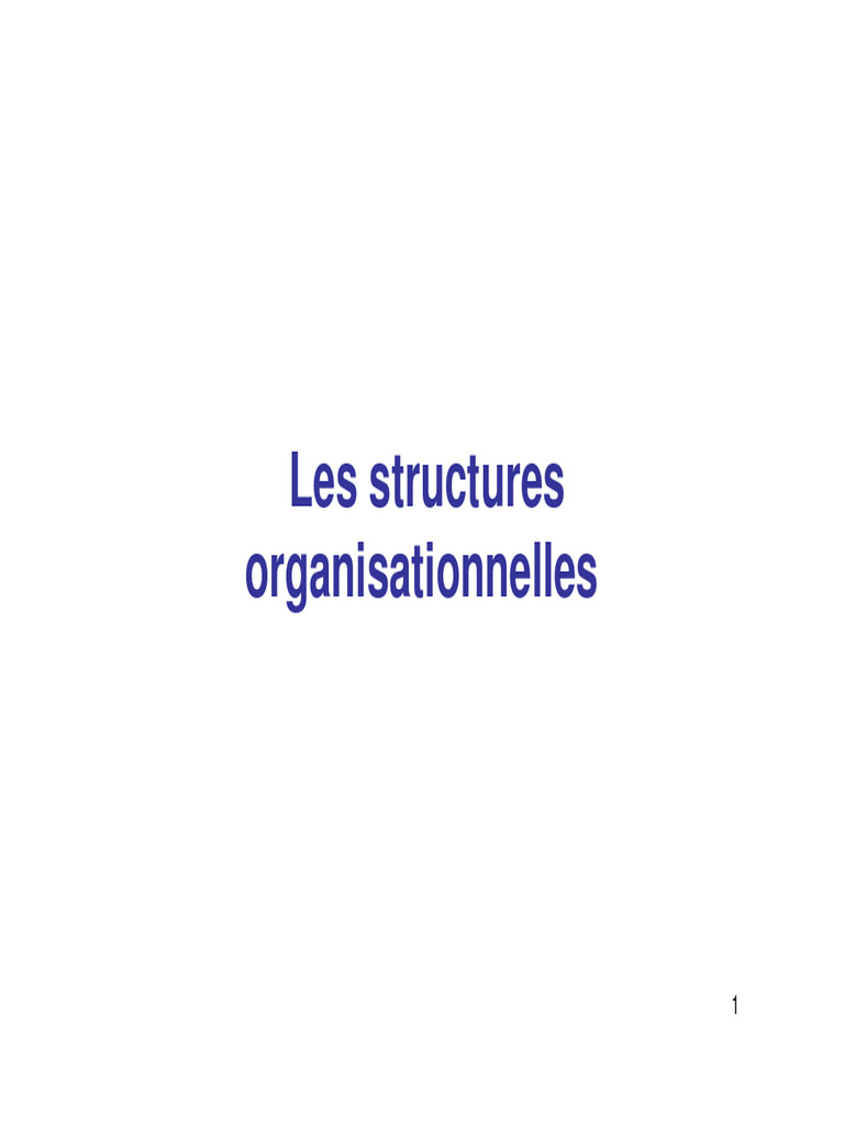 Types de structures organisationnelles | PDF | Sodles | Business