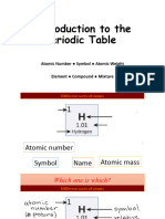 Introduction To The Periodic Table