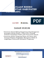 Pengelolaan Risiko Pemerintah Kabupaten Tangerang