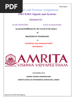 (BL - EN.U4ECE22022) Sandeep-Signals and Systems Assignment