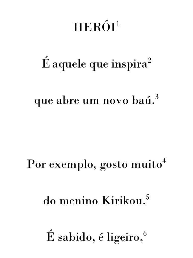 Poema Herói - Frases | PDF