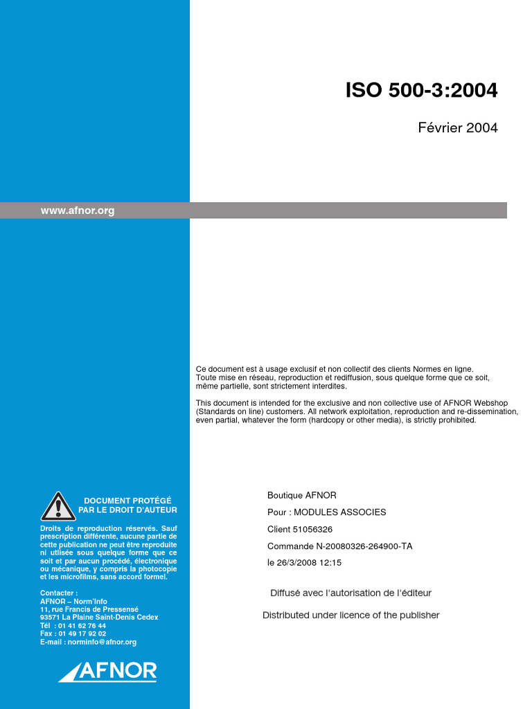Iso500 3 2004 | PDF | Organisation internationale de normalisation ...