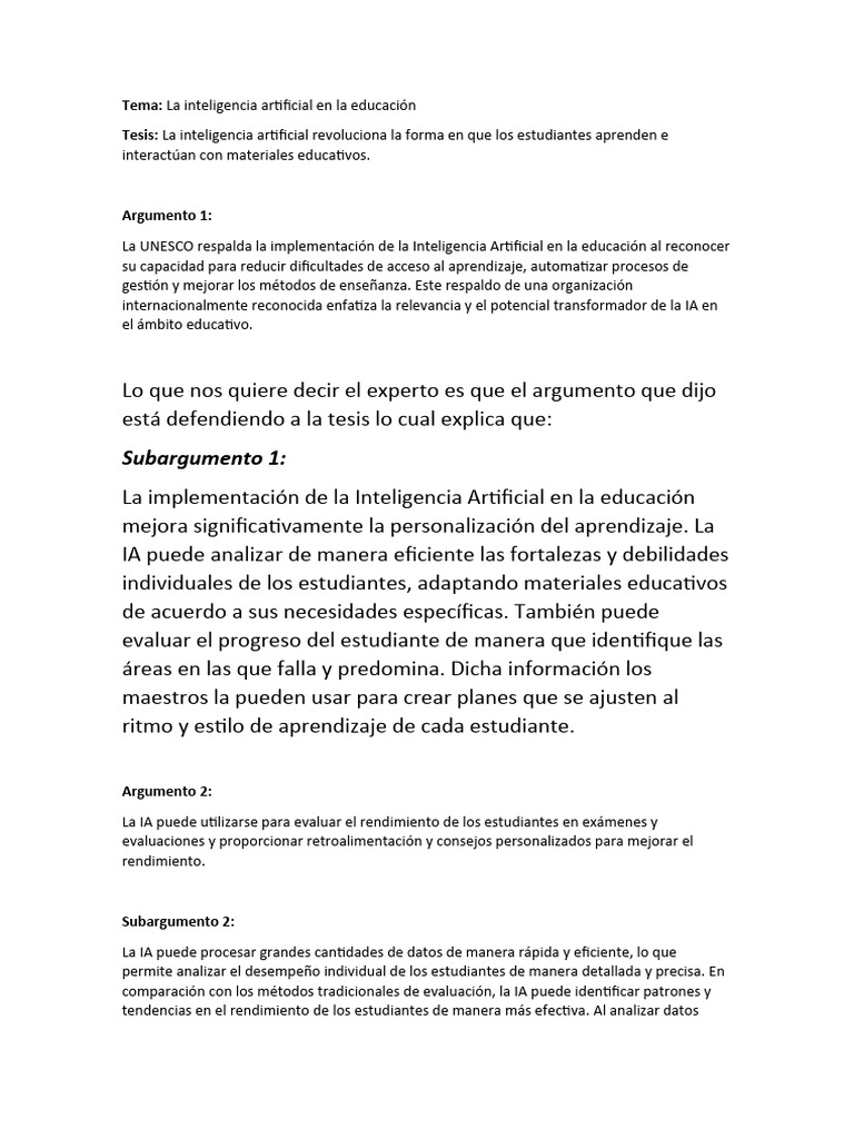Impacto de la IA en la Educación | PDF | Inteligencia artificial ...
