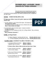 Dimanche 4 FEVRIER 2024 LAVOURS 10H30 5 Éme Dimanche Du Temps Ordinaire