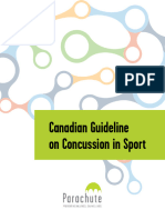 Canadian Guideline On Concussion in Sport