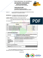 Informe Nº41 Requerimiento Correctivo de Camioneta Y1g-802