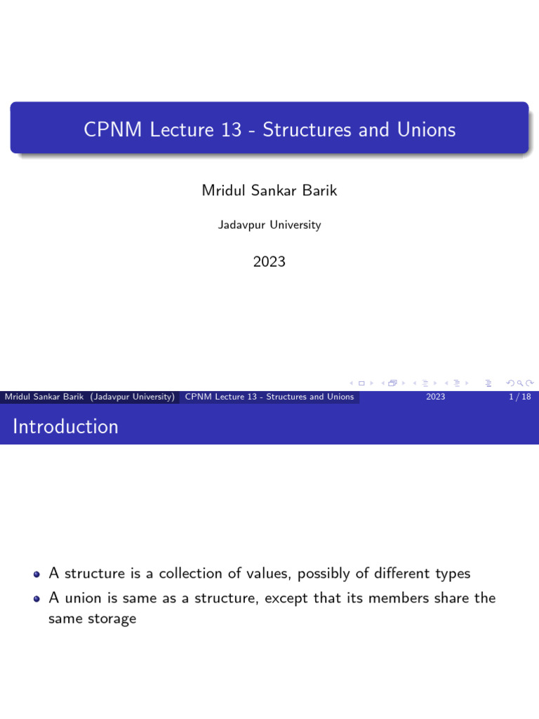 Understanding Structures and Unions | PDF | Pointer (Computer ...