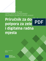 HZZ - Prirucnik Za Dodjelu Potpora Za Zelena I Digitalna Radna Mjesta 140421