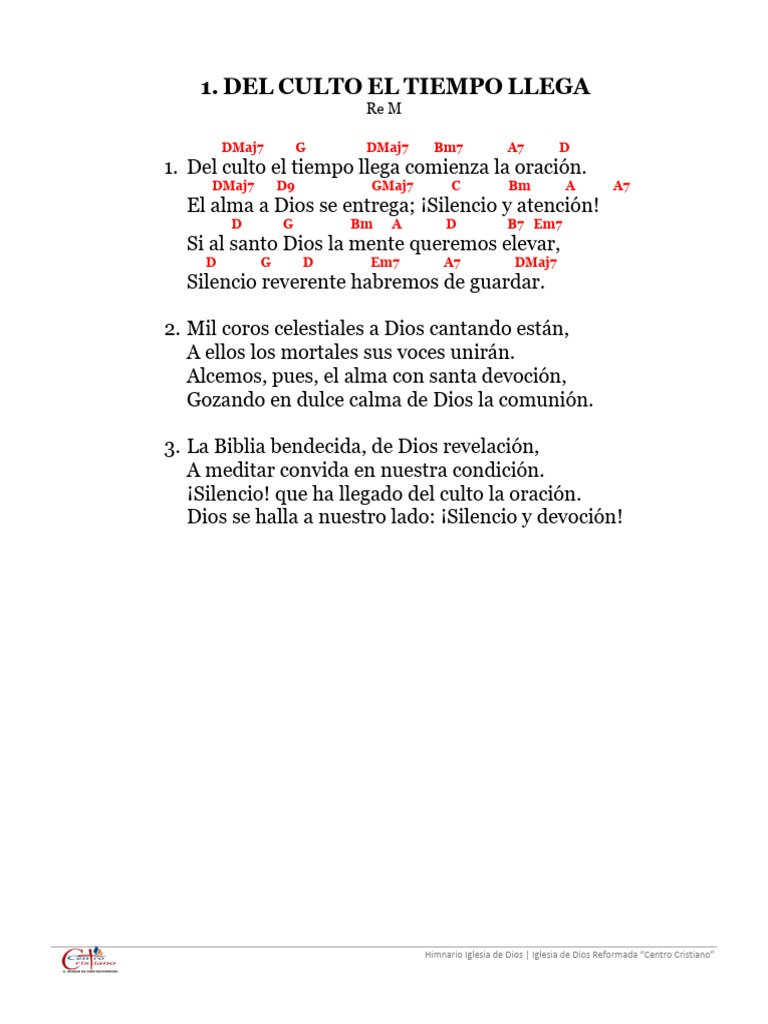 Himnario Iglesia de Dios | PDF | Cristo (título) | Jesús