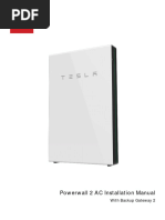 Powerwall 2 AC GW2 UK-EN Installation Manual