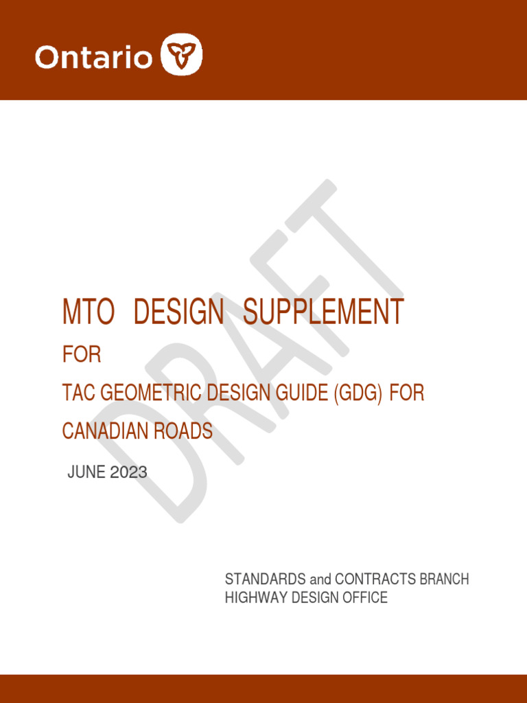 MTO Design Supplement for TAC GDG 2023 | PDF | Climate Change ...