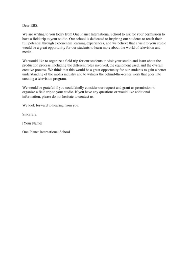 Permission Letter Template | PDF
