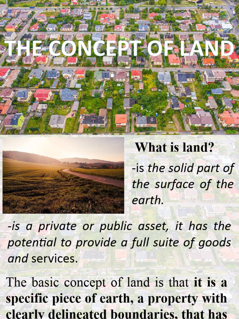 Understanding the Concept of Land | PDF | Land Use | Sustainability