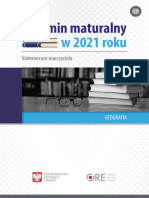 Egzamin Maturalny W 2021 Roku. Vademecum Nauczyciela. Geografia