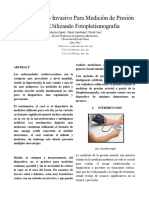 Dispositivo No Invasivo para Medición de Presión Arterial Utilizando Fotopletismografía