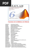 Funciones Biblioteca MatLab