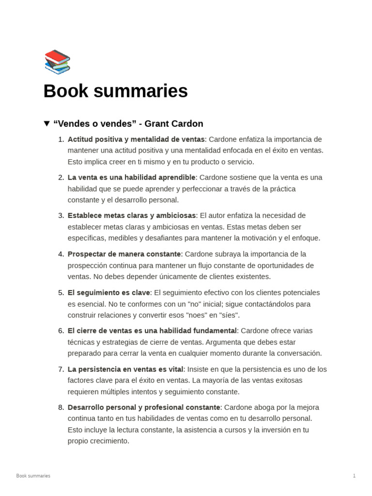 Resumen de libros sobre ventas y persuasión | PDF | Las emociones ...