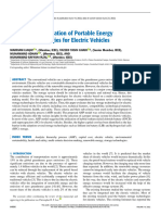 Multicriteria Evaluation of Portable Energy Storage Technologies For Electric Vehicles