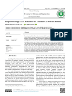 Kocaeli Journal of Science and Engineering: Integrated Entropy-EDAS Methods For The Electrified Car Selection Problem