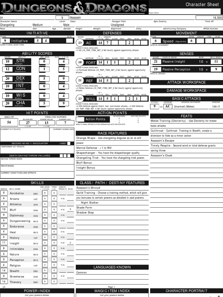 STR CON DEX INT WIS CHA: Initiative Initiative Defenses AC Movement ...