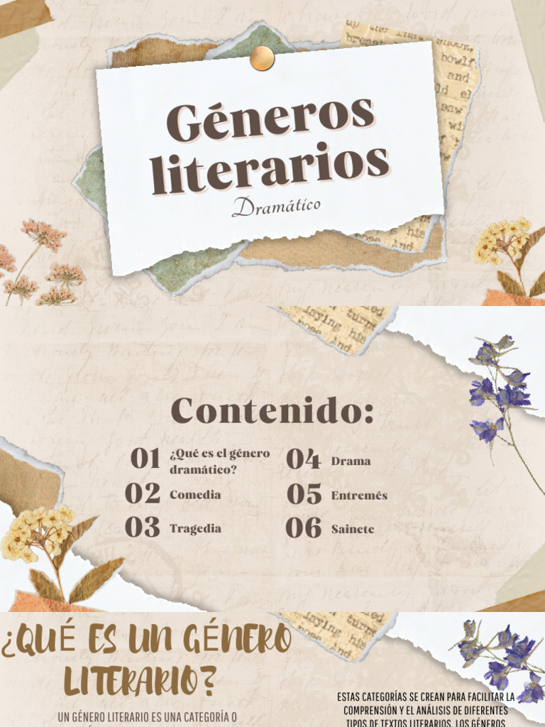 Genero Dramatico | PDF | Comedia | Teatro