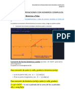 Resumen de Operaciones Con Números Complejos