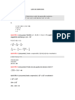 Lista de Exercicio de RH Revisão