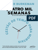 Livro 4000 semanas – Gestão do tempo para mortais de Oliver Burkeman  (Português)