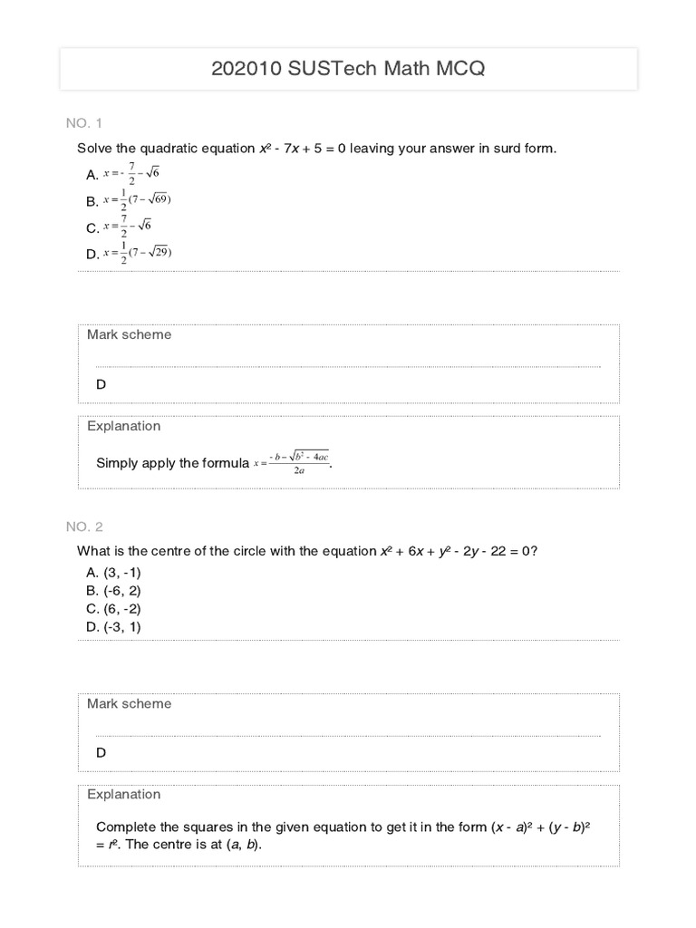 Sustech math download free pdf equations mathematical objects