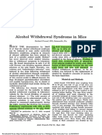1969 Alcohol Withdrawal Syndrome in Mice
