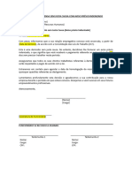 Modelo - Carta e Dispensa Sem Justa Causa Com Aviso Prévio Indenizado