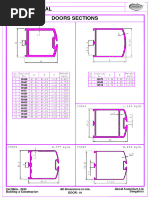【59】専用ページ Door Cum Partition Sections | PDF