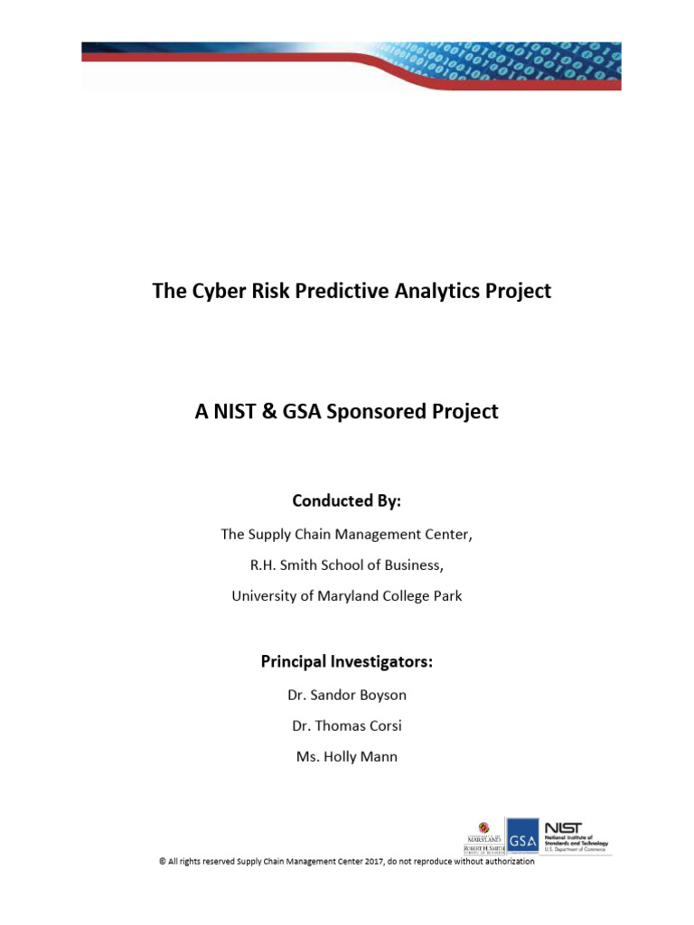Cyber Risk Predictive Analytics Project | PDF | Computer Security ...