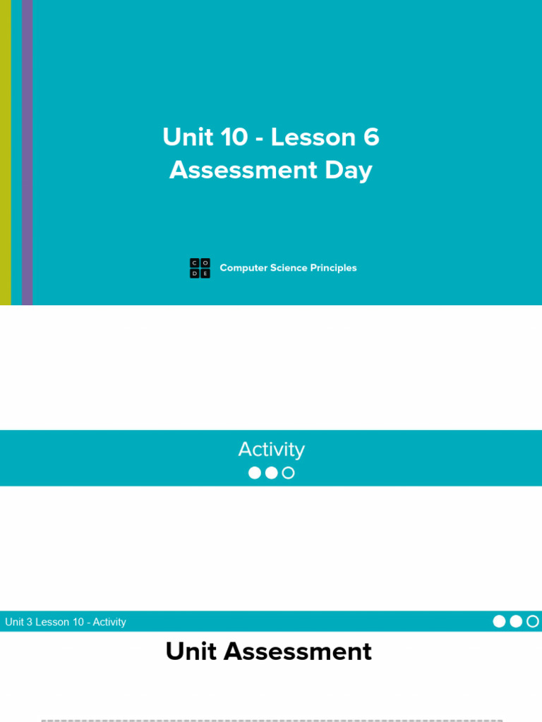 CSP Algorithms - Lesson 6 - Assessment | PDF