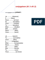 2.1 Conjugaison Test1