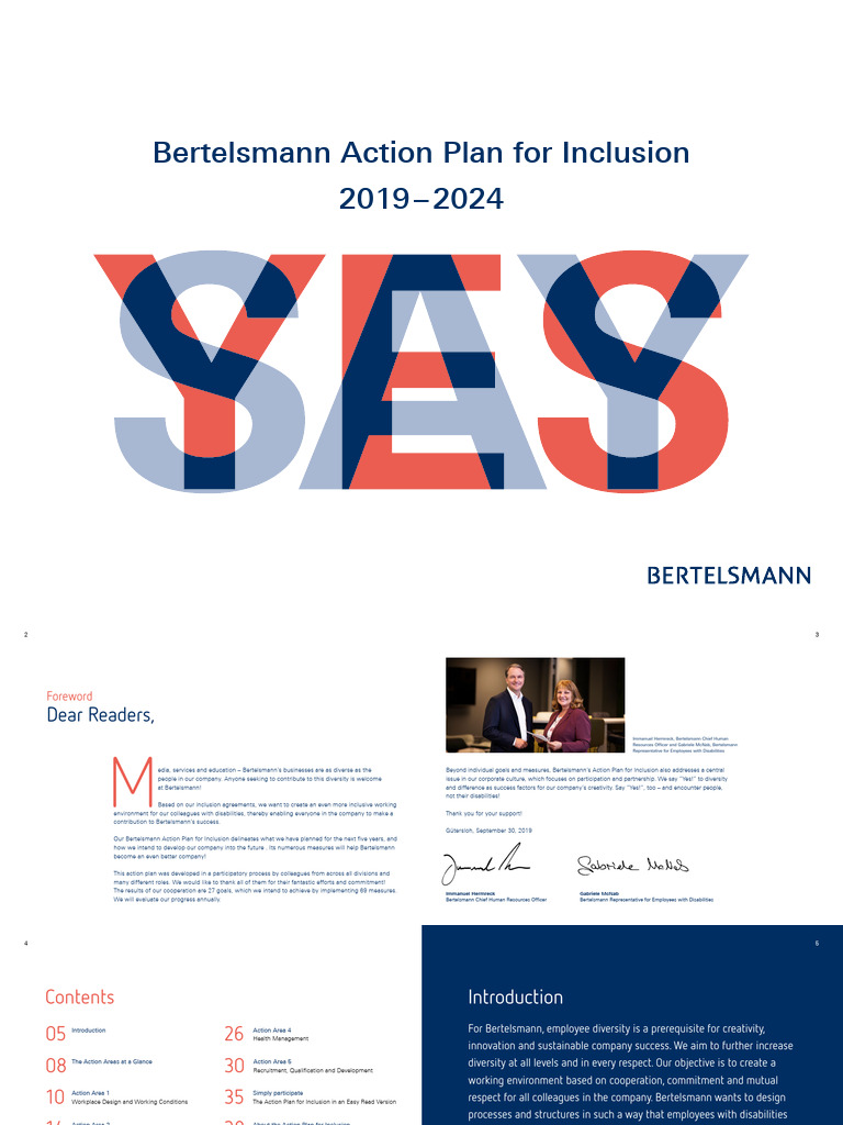 Bertelsmann Inclusion Plan 2019-2024 | PDF | Disability | Accessibility