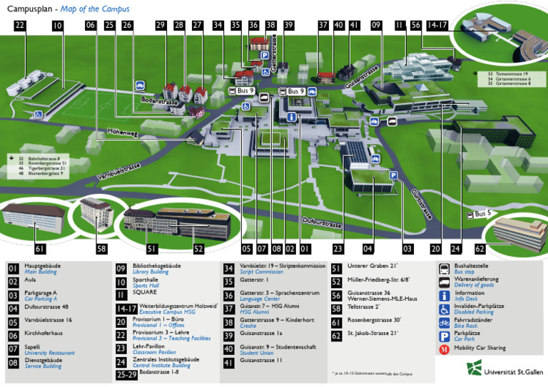 Campusplan - Map of The Campus | PDF