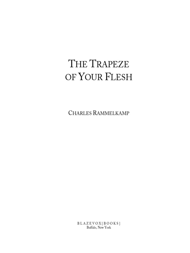 The Trapeze of Your Flesh by Charles Rammelkamp Book Preview | PDF ...