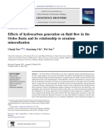 Effects of Hydrocarbon Generation On Fluid Flow in The Ordos 2011 Geoscience