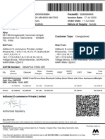 Bill To / Ship To:: Qty Gross Amount Discount Other Charges Taxable Amount CGST SGST/ Ugst Igst Cess Total Amount