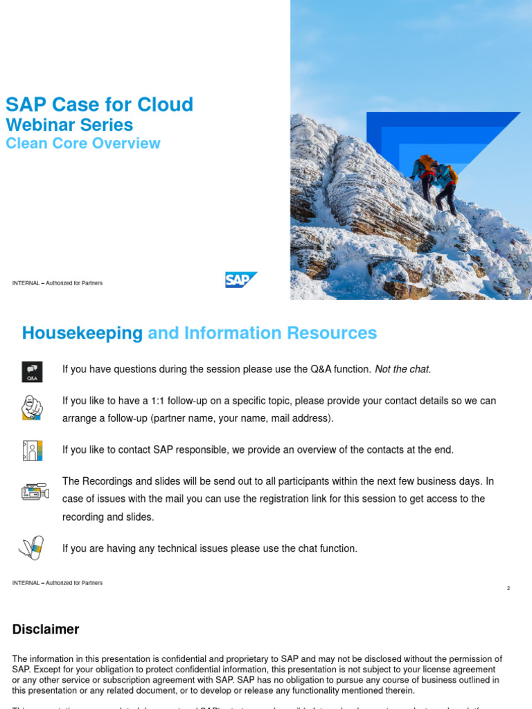 Clean Core Dashboard Overview for Partners | PDF | Cloud Computing ...