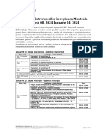 Intreruperi Programate in Zona Muntenia 08.01.2024 - 14.01.2024