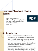 Chapter 6 Analysis of Feedback Control Systems